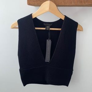 NWT House of Harlow 1960 Luxe Essentials Tank Crop Sleeveless Under Layer Medium